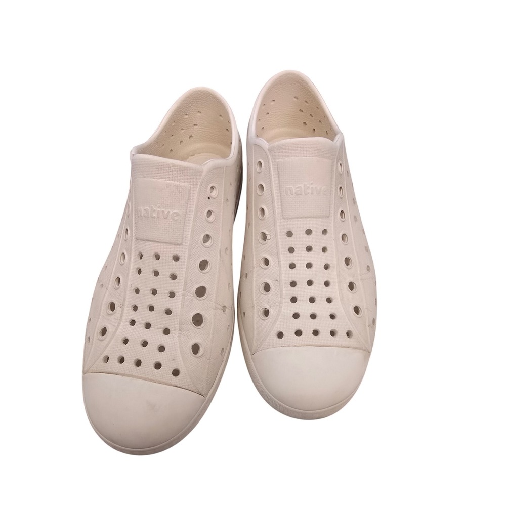 Native Jefferson Slip On Water Shoes Off-White Beige‎ J1 Womens 3